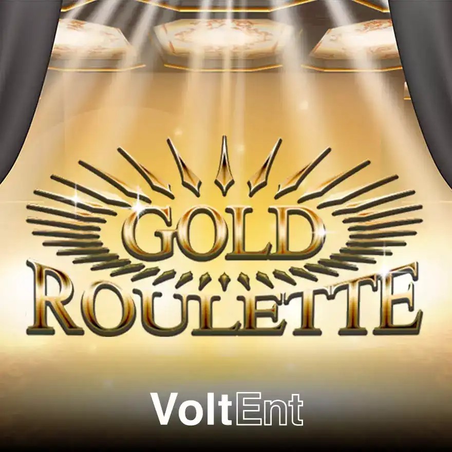 Gold Roulette online game logo by VoltEnt on istana-casino-id.com