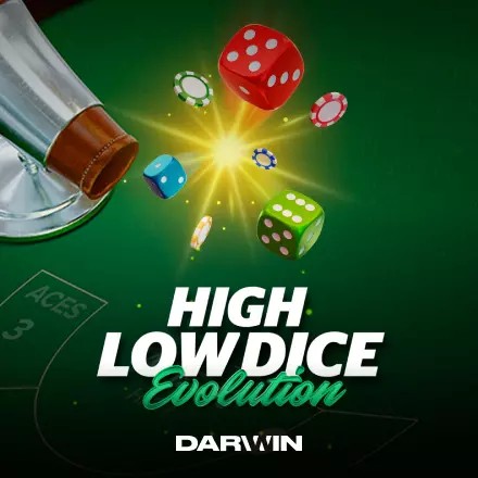 High Low Dice Evolution logo by Darwin Gaming Istana Casino