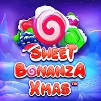 Sweet Bonanza Xmas online game logo by Pragmatic Play on istana-casino-id.com