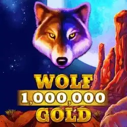 Wolf Gold 1,000,000 online game logo by Pragmatic Play on istana-casino-id.com